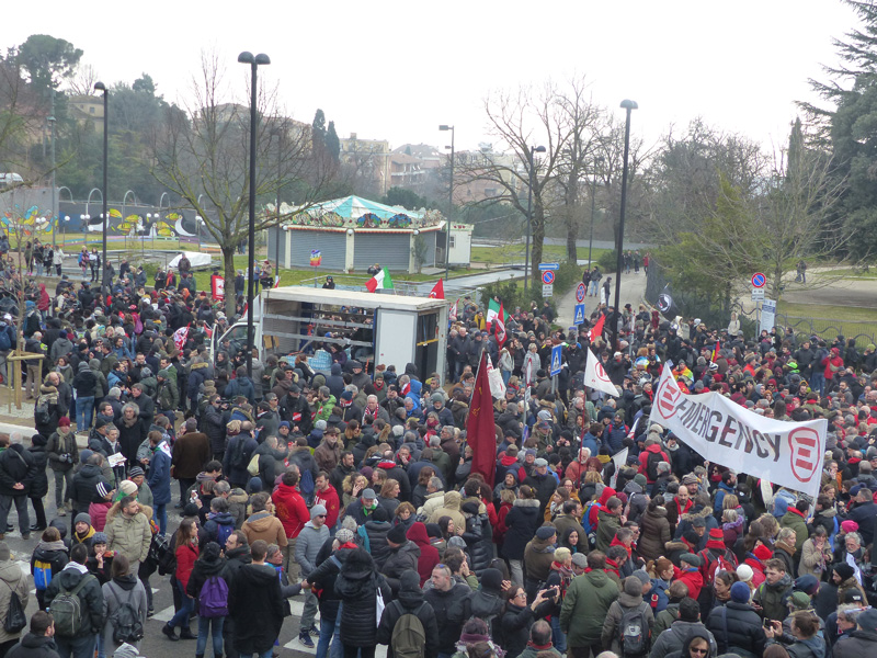 Manifestazione antifascista e antirazzista Macerata 10 Febbraio 2018